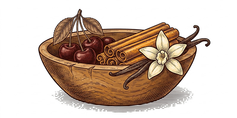 illustration of flavors